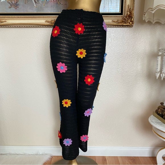 Crochet Floral Pants - Picture 1 of 10